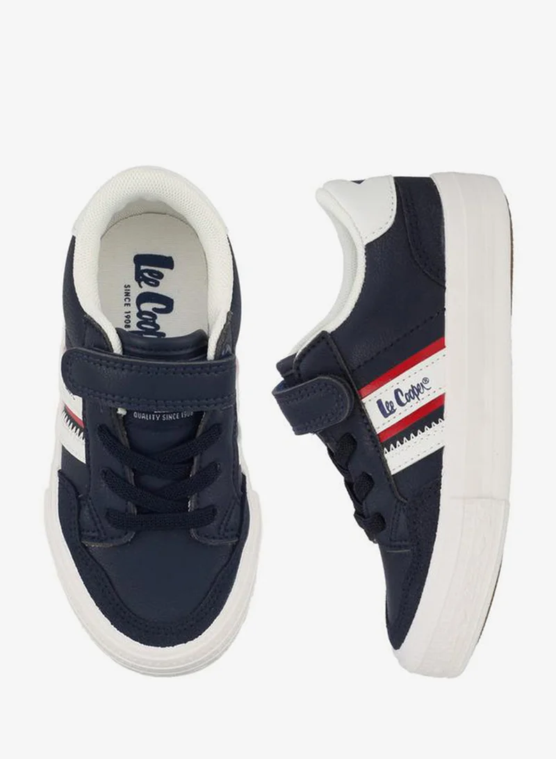 Lee Cooper Boys Logo Print Lace-Up Ankle Sneakers