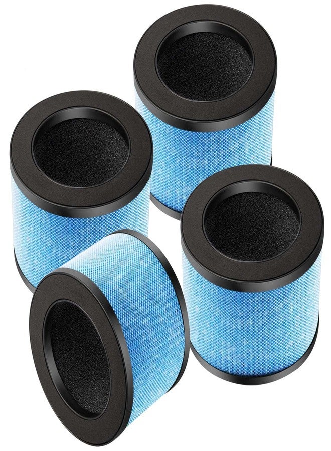 Cleangela MK01 MK06 Replacement Filter Compatible with AROEVE MK01/MK06 DH-JH01 and ToLife TZ-K1 Air Purifier 4-in-1 Replacement Filter Standard Version, 4 Pack, Blue - Image 1