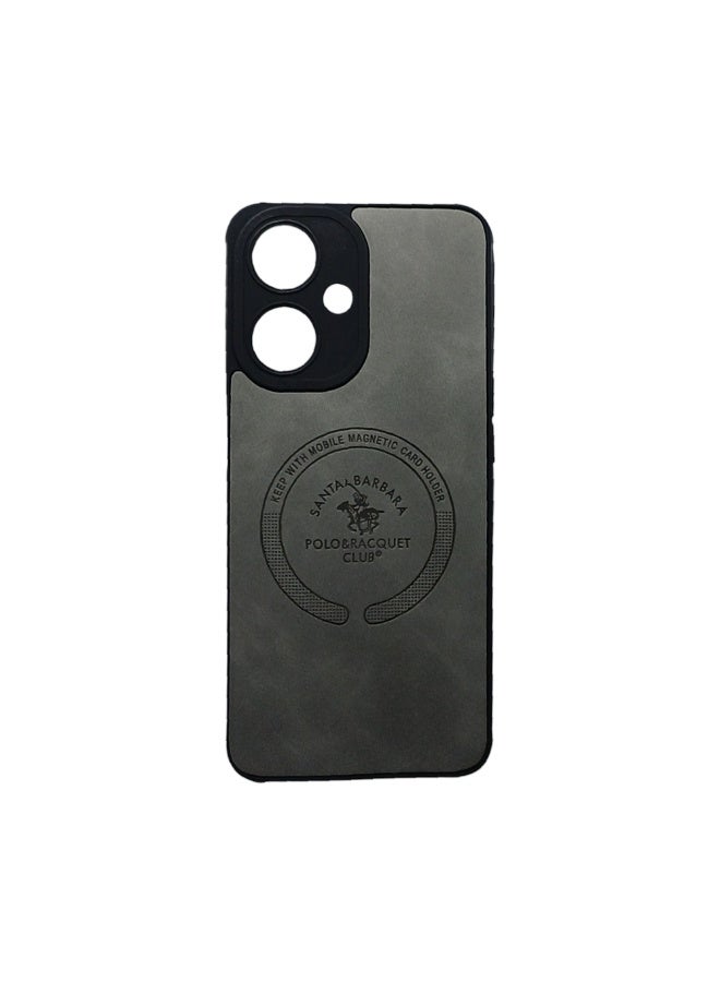 Phone Back Cover leather  for Oppo A59 5G gray - Image 1