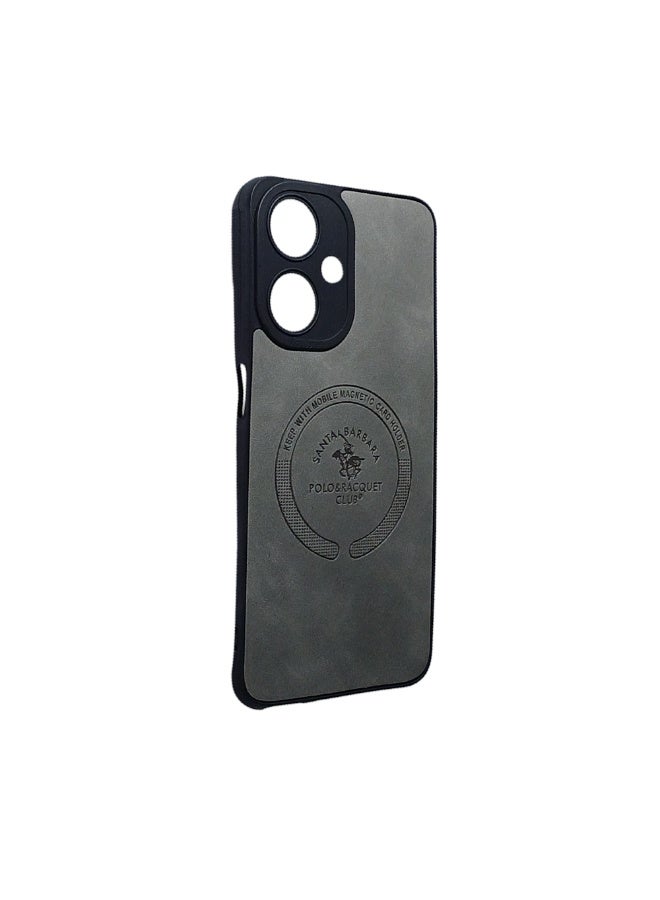 Phone Back Cover leather  for Oppo A59 5G gray - Image 4