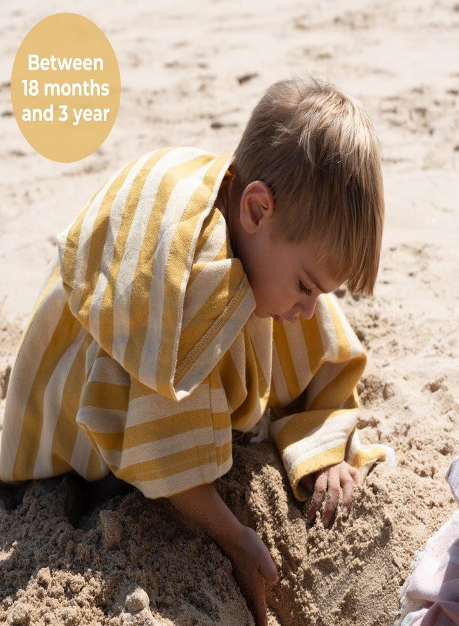 ZICOTO منشفة شاطئ أنيقة بغطاء رأس للأطفال من زيكوتو - بونشو فائق النعومة وسريع الجفاف للأطفال الصغار من عمر سنة إلى 3 سنوات مصنوع من قطن فاخر - غطاء مثالي للأطفال في أيام الشاطئ أو حمام السباحة أو أثناء الاستحمام. - Image 5