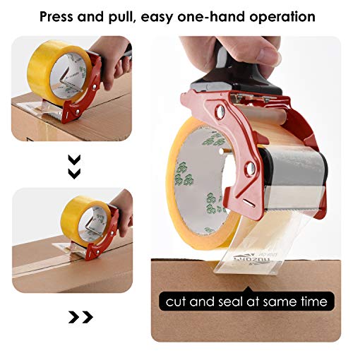 PROSUN Fast Reload 2 Inch Tape Gun Dispenser Packing Packaging Sealing Cutter TG01 (Red) - Image 4