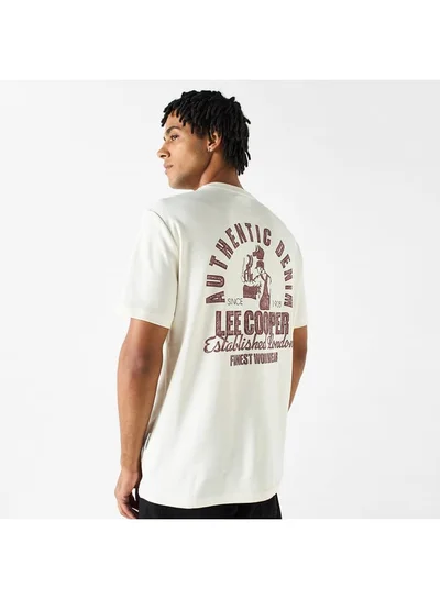 Lee Cooper Lee Cooper Logo Print T-shirt with Short Sleeves