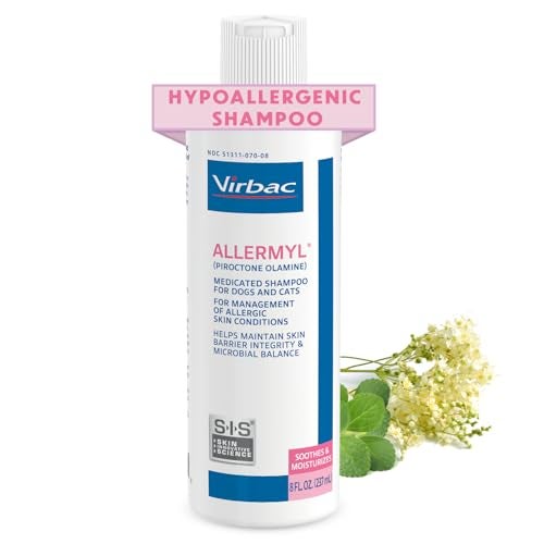 Virbac Allermyl Medicated Pet Shampoo Hypoallergenic Soothing and Moisturizing Shampoo for Allergic Dogs and Cats by Virbac - Image 1