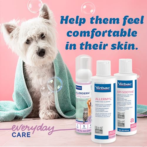 Virbac Allermyl Medicated Pet Shampoo Hypoallergenic Soothing and Moisturizing Shampoo for Allergic Dogs and Cats by Virbac - Image 3