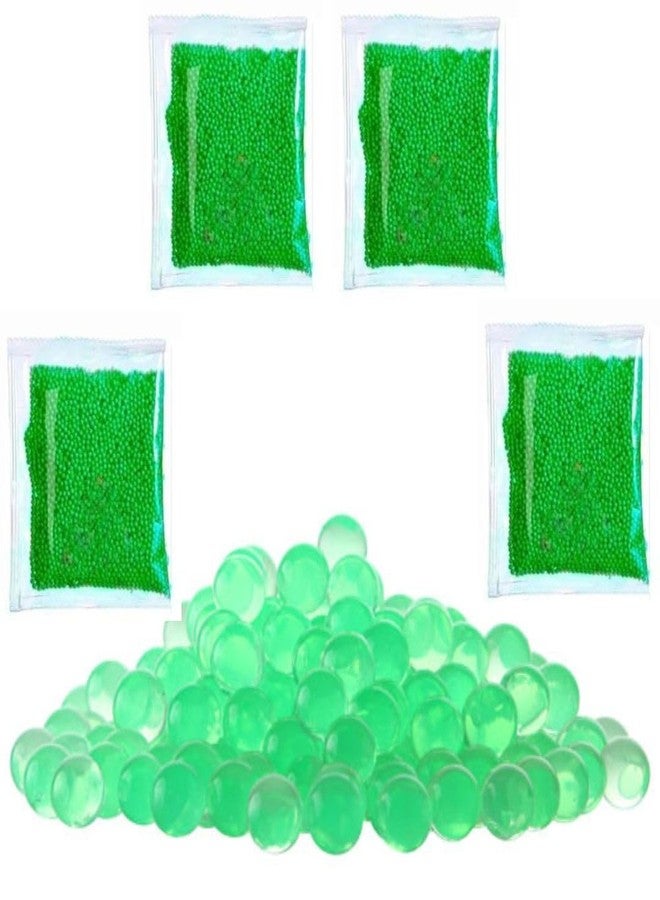 COOLCOLD Gel Blaster Refill Ammo – Approx 40,000 Rounds of 7-8mm Non-Toxic Water Beads for Gel Guns – Safe for Adults 15+ – Transparent Green Gel Bullets – Also Ideal as Home Decor Vase - Image 1