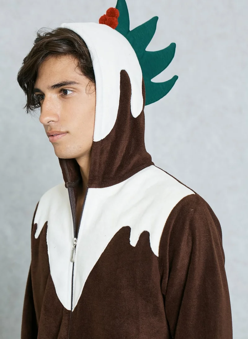 Lounge District Christmas Pudding Onesie