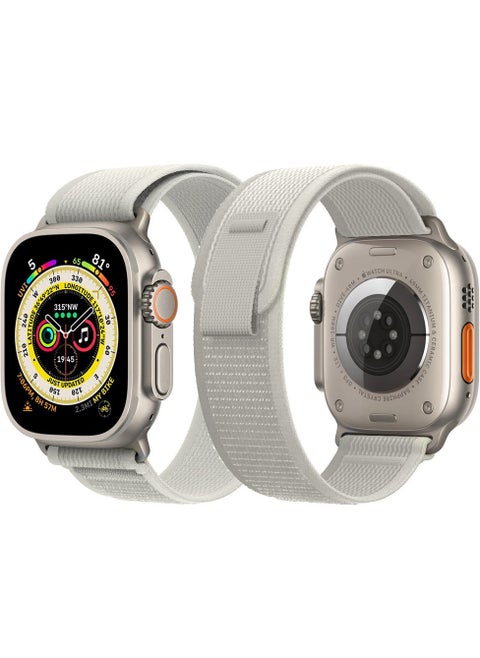 Apple Watch Strap 49 mm 45 mm 44 mm 42 mm Band Trail Loop Stretchy Soft Nylon Band Adjustable Sports Strap for Apple Watch Ultra 2 Series 9/8/7/SE/6/5/4/3/2/1