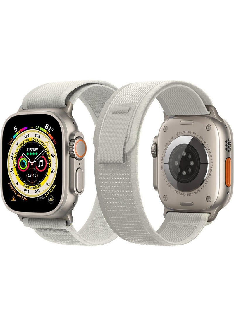 Generic - Apple Watch Strap 49 mm 45 mm 44 mm 42 mm Band Trail Loop Stretchy Soft Nylon Band Adjustable Sports Strap for Apple Watch Ultra 2 Series 9/8/7/SE/6/5/4/3/2/1 - Image 1