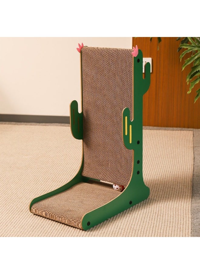 NKX - Cactus Style L-shaped Cat Scratching Board, Indoor Interactive Pet Toys and Cat Self-entertainment Toy - Image 1