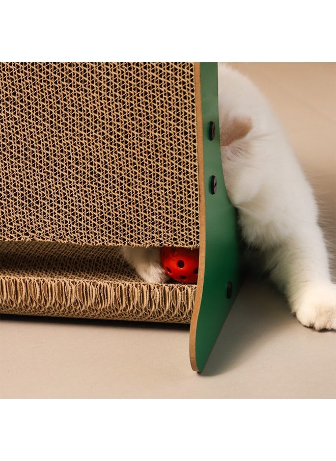 NKX - Cactus Style L-shaped Cat Scratching Board, Indoor Interactive Pet Toys and Cat Self-entertainment Toy - Image 1