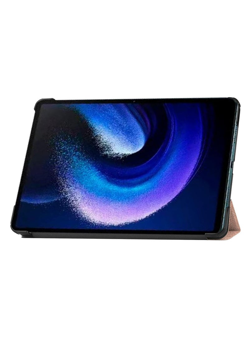 Case for Xiaomi Pad 6/6 Pro 11 inch Released 2023, Tri fold Slim Lightweight Hard Shell Smart Protective Cover with Multi-Angle Stand for Xiaomi Pad 6/6 Pro 11 inch Gold - Image 5