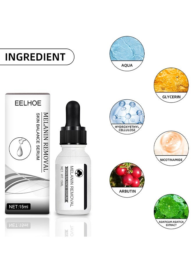 إيلهو سيروم توازن البشرة لإزالة الميلانين، سيروم النياسيناميد، سيروم تفتيح الوجه وتصحيح البقع الداكنة، كريم وجه مضاد للشيخوخة لتفتيح وترطيب البشرة، سيروم تصحيح بقع الشمس والتقدم في العمر، يقلل من الاسمرار والكلف والنمش وبقع الشمس، يوحد لون البشرة - Image 3