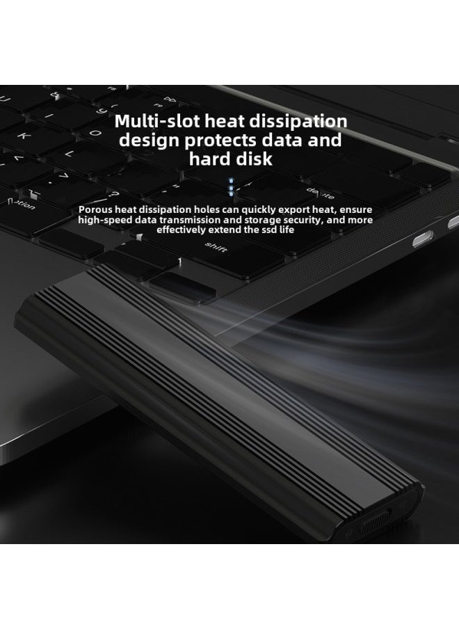 Generic Mobile Hard Disk Box USB3.1 Interface Laptop SSD Solid State M.2 Hard Disk Box-Color:Ngff Protocol (red)  - Image 3