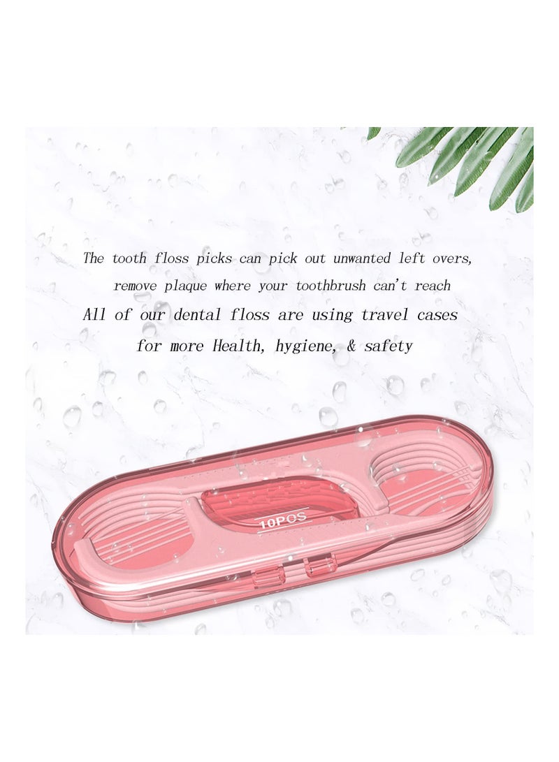 Zikra Dental Floss Sticks, with 2 Storage Cases Teeth Cleaning Travel Floss Professional Toothpicks Superfine Floss Picks, flossing for Family High Toughness (20 Picks) - Image 5