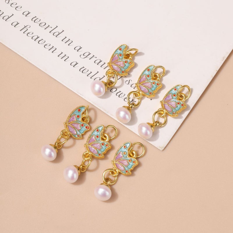 Lotus Gourd Charm for DIY Jewelry No. 20 butterfly wings 