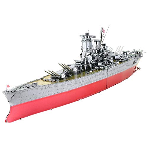 Fascinations Metal Earth Puzzle 3D Battleship Yamato Boats Metal Puzzle Building Model Kits for Adults Challenging Level 2949 X 45 X 65 Cm - Image 1