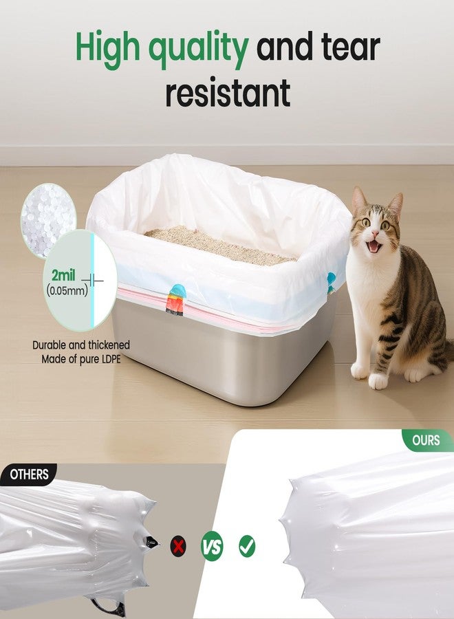 PETOCAT Sifting litter bags with 7-Day Litter System, Heavy Duty Thickened litter liners, 37x18 Inch (7 Pack) For Most Litter Boxes and Cat Supplies - Image 4