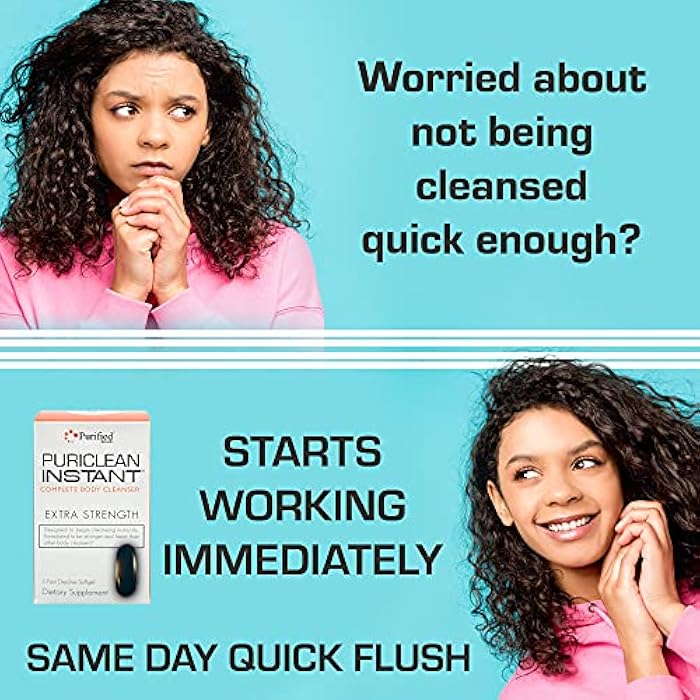 Wellgenix Puriclean Instant Complete Body Cleanser, 1 Fast Acting Softgel, Premium Extra Strength Herbal Cleanse Detox, One Hour Detox Supplement (Pack of 2) - Image 5