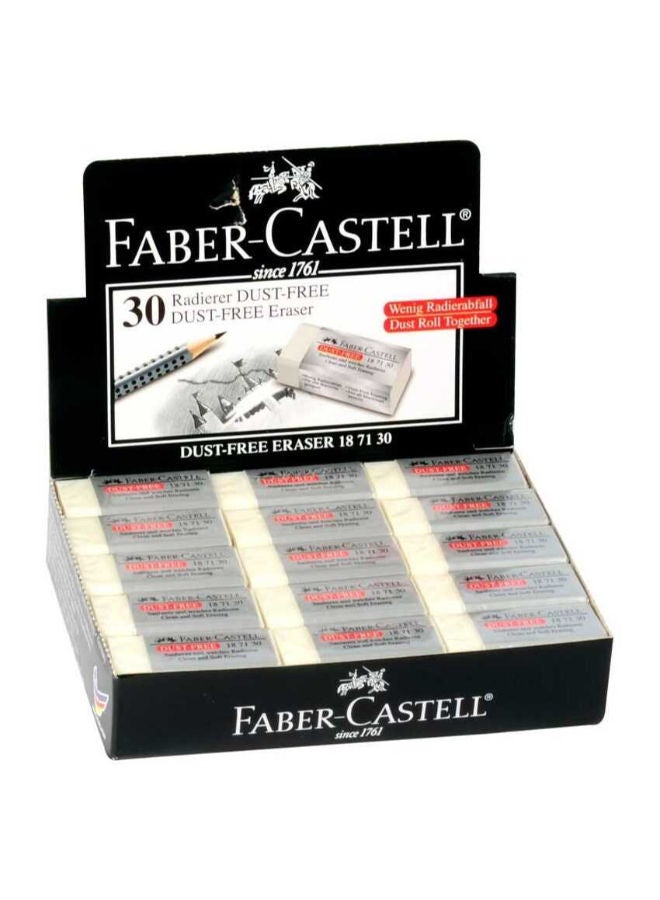 FABER-CASTELL Dustfree Eraser Box of 30 PCs - Image 1