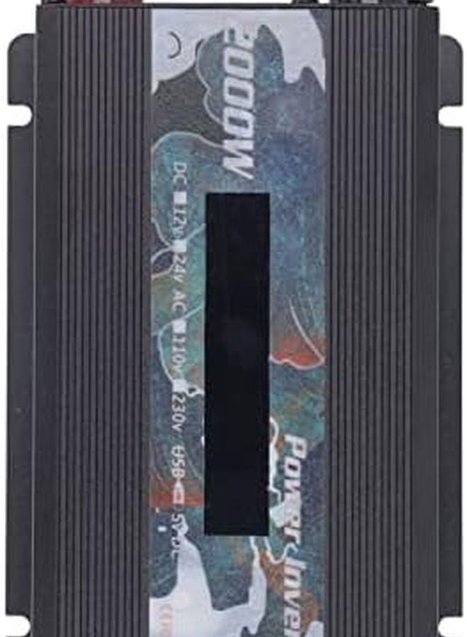 Pssopp 2000W Solar Car Inverter Black DC12V to AC 110V Modified Sine Wave for Travel - Image 5