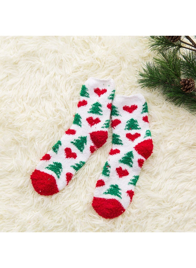 إسكدنيا جوارب عيد الميلاد المرجان الصوف جوارب دافئة سميكة لحفلة عيد الميلاد الشتوية لصالح الإمدادات