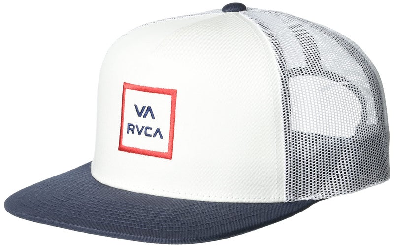 RVCA Men's Trucker Hat, Structured Hat with Stretch Mesh Back, Adjustable Snapback Closure - Image 1