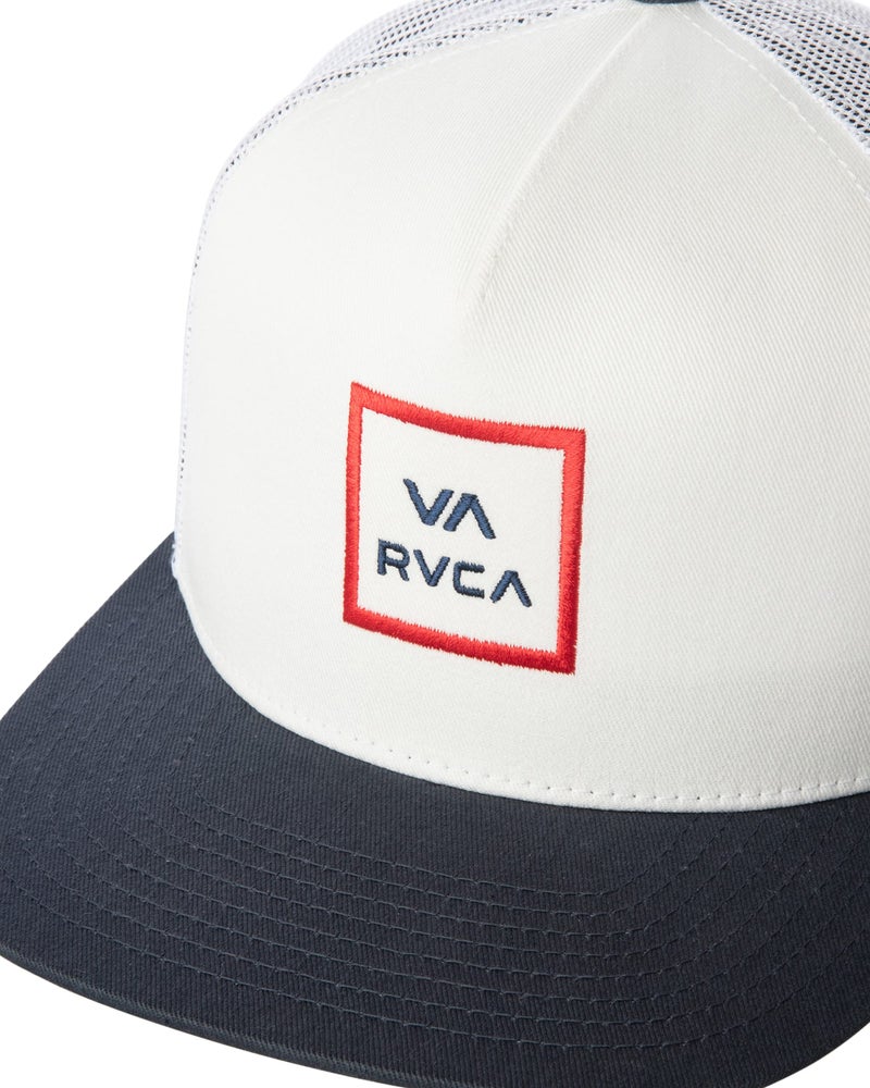 RVCA Men's Trucker Hat, Structured Hat with Stretch Mesh Back, Adjustable Snapback Closure - Image 3