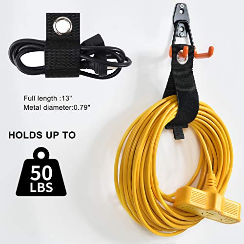 AOBEN Garage Hooks Heavy Duty, Steel Garage Storage Hooks, Utility Tool Hangers and Combinable Wall Mount Garage Hooks for Organizing Ladders, Bikes, Hoses, and More Equipment (Small J, 6 Pack) - Image 4