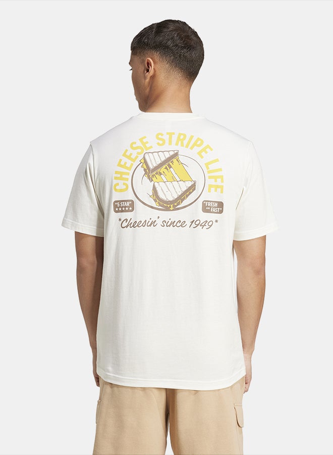 Adidas Food Grilled Cheese Graphic T-Shirt - Image 2