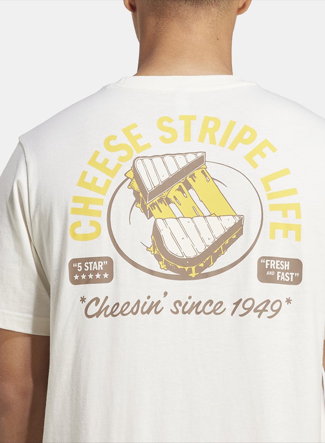 Adidas Food Grilled Cheese Graphic T-Shirt - Image 5