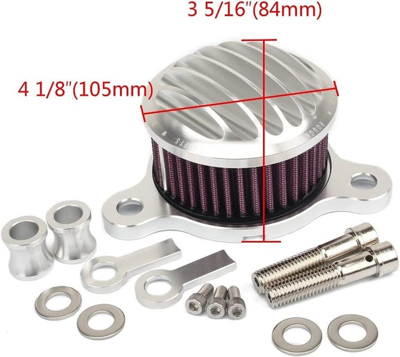 Wivplex Chrome CNC Air Filter for Harley Sportster - Image 2