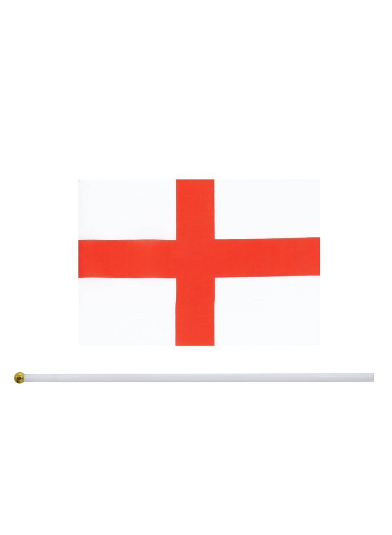 General Flag of England A5 Size, England Flag with Stick. Pack Of 5 Pieces.  - Image 3