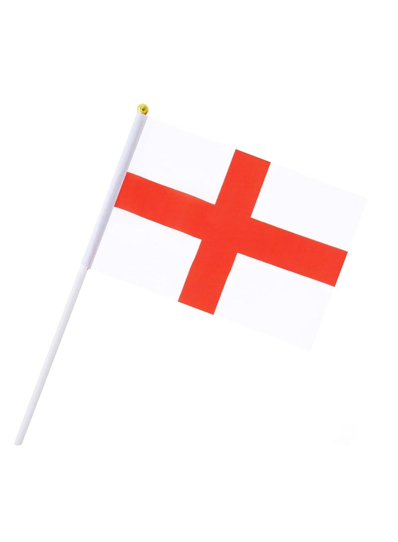 General Flag of England A5 Size, England Flag with Stick. Pack Of 5 Pieces.  - Image 4