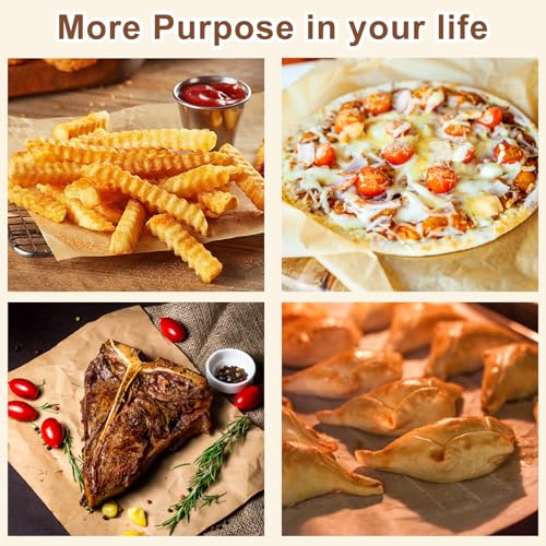 Hovico 130PCS Parchment Paper Baking Sheets, 9x13 Inch, Precut Non-Stick Parchment Sheets for Baking, Grilling, Air Fryer, Steaming, and More (Unbleached) - Perfect for BBQ, Picnic, Festival, Bread - Image 5