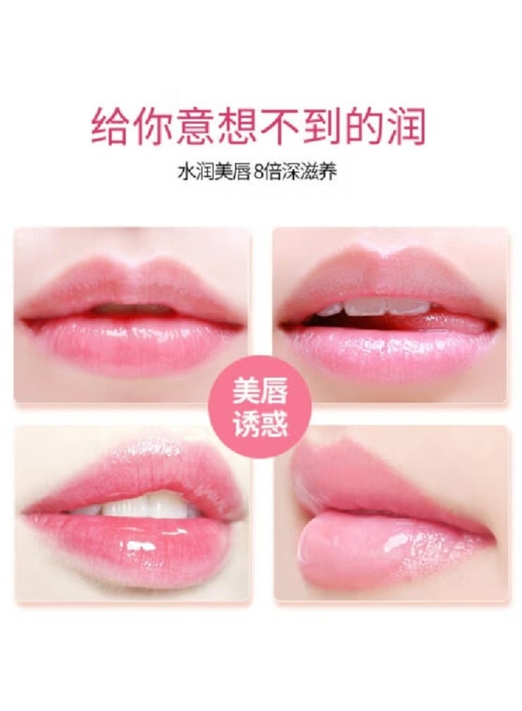 بيو أكوا قناع شفاه وردي كريستالي مغذي بالكولاجين، مرطب طبيعي لامع، ملمس ناعم، صحي ومرن - Image 2