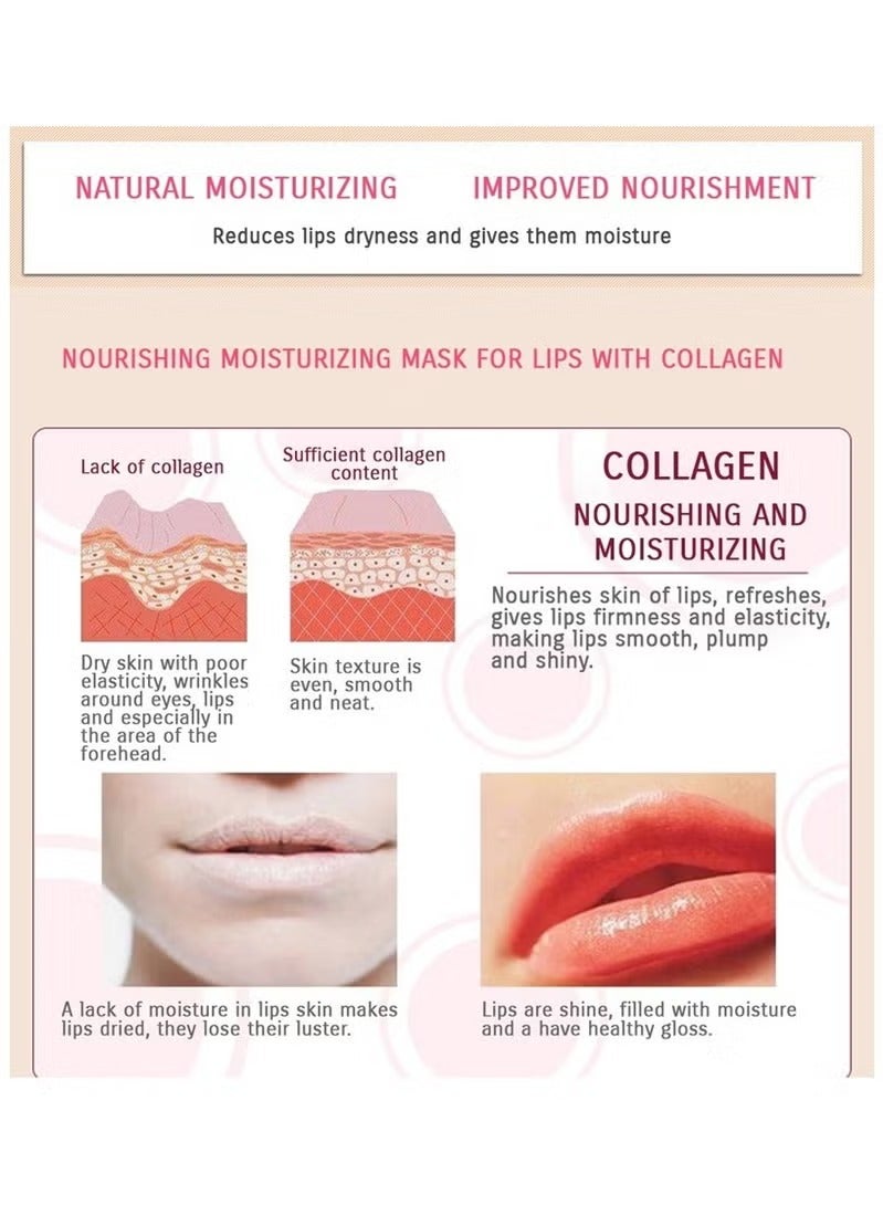 بيو أكوا قناع شفاه وردي كريستالي مغذي بالكولاجين، مرطب طبيعي لامع، ملمس ناعم، صحي ومرن - Image 4