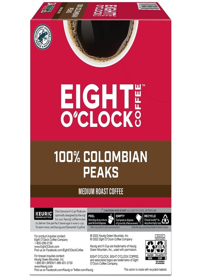 Eight O'Clock Coffee Colombian Peaks, Single-Serve Keurig K-Cup Pods, Medium Roast Coffee, 24 Count - Image 4