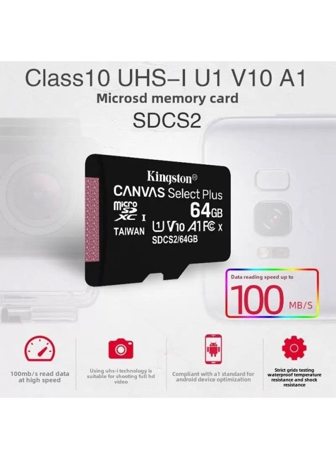 Kingston Recorder Memory Card 128g Monitoring Camera Storage Card Sd Card High Speed Tf Card Applicable-Capacity:512GB