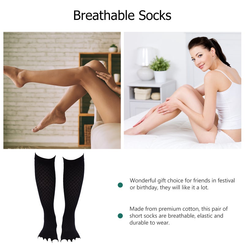 1 Pair of Cotton Sports Socks Separated-toes Socks Breathable Running Stockings - Image 3