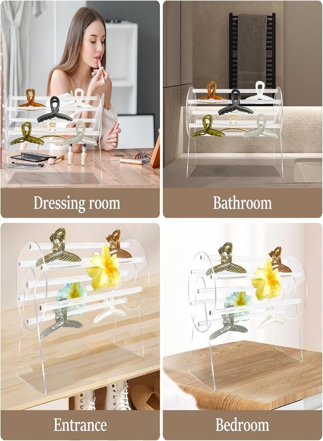 STORE 2508 Acrylic Claw Clips Organiser Hair Clips Rotating Storage Gift for Girl Women - Image 5