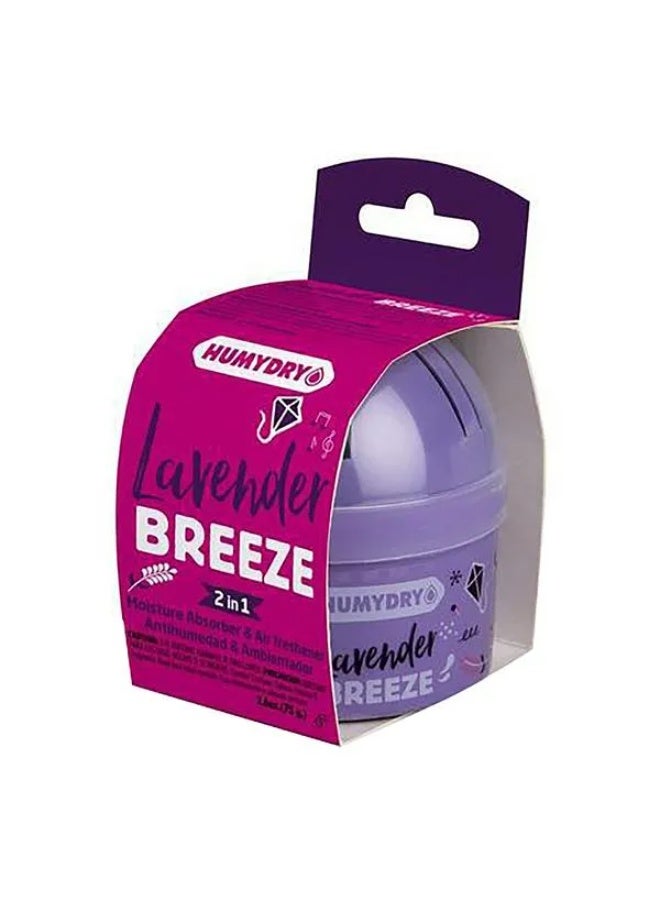 HUMYDRY Lavender Breeze Scented 2-In-1 Moisture Absorber and Air Freshener Purple 75g - Image 1