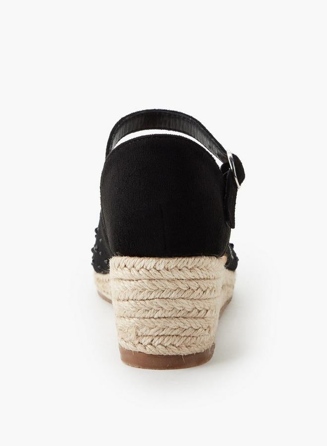 Peppermint Girls Wedge Heel Espadrille Sandals - Image 4