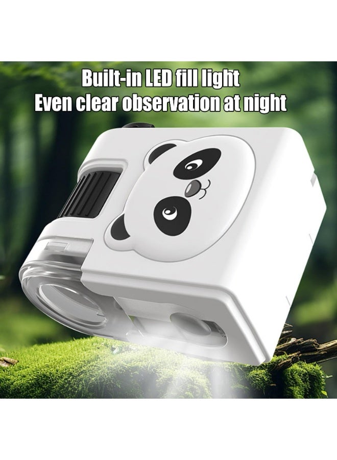 CMGTYYD. مجموعة مجهر للأطفال، مجهر صغير محمول للأطفال، ألعاب علمية تعليمية بإضاءة LED، للأطفال والطلاب والبالغين، مختبر مراقبة ميكروبيولوجية، مجموعة تعليمية - Image 3
