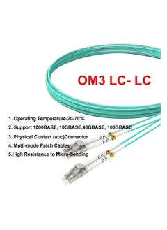 KASTWAVE Fiber Patch Cable 1M/3ft OM3, 5 Pack LC to LC Multimode Fiber Patch Cable, Fiber Optic Cable, LC to LC Cord LSZH 10GB Multimode Duplex 50/125um  - Image 4