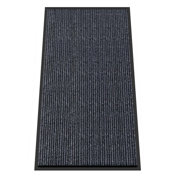 FRONT DOOR MAT 3X6 INDOOR OUTDOOR ENTRANCE MAT COMMERCIAL FLOOR MATS INSIDE OUTSIDE ENTRANCE HEAVY DUTY DURABLE WELCOME MATS RUBBER BACKING NON SLIP OUTDOOR MATS FOR ENTRYWAYDARK GRAY