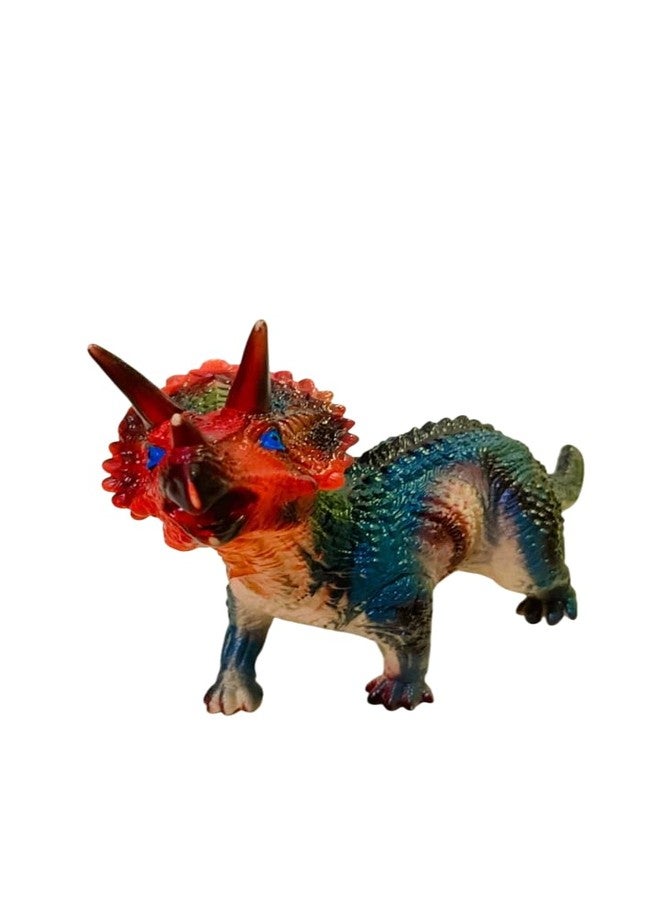 DTR Creation Triceratops 30cm Dinosaur Action Figure Toy with Sound for Kids, Soft Rubber Dinosaur Toy, Collection Birthday GiftsToys, Statue Toys(30 CM) - Image 2