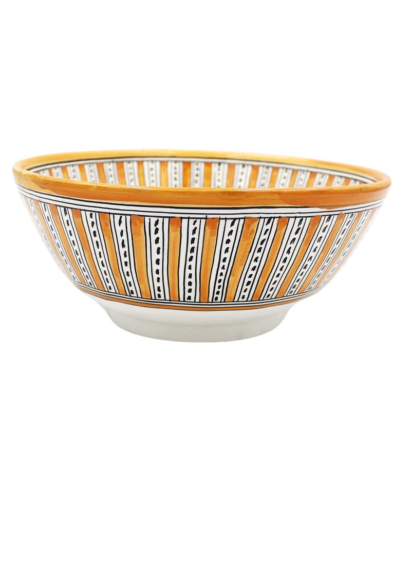 Antique Museum Moroccan Handmade Hand Painted Display Bowl 30 cm  - Image 2