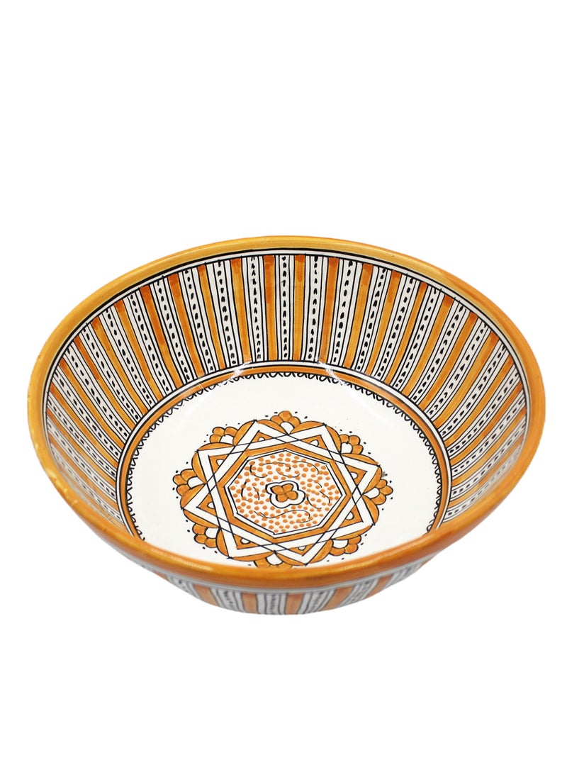 Antique Museum Moroccan Handmade Hand Painted Display Bowl 30 cm  - Image 3
