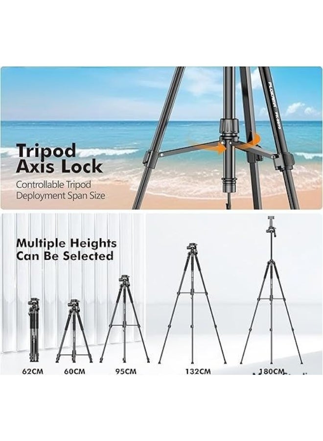 Multifunctional Tripod - 360° Rotation - Durable & Lightweight - Easy-to-Use for Cameras & Smartphones - Practical for Video Recording - Image 2